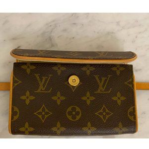 Louis Vuitton Belt Bag FLORENTINE Brown Cloth ref.591252 - Joli Closet